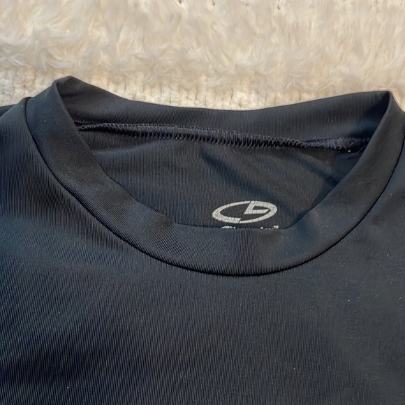 C9 by Champion Mark base layer thermal athletic shirt black stretch boys size M - Picture 3 of 6